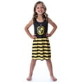 thumbnail image 2 of Harry Potter Girls All Houses Crest Logo Tank Stripe Accent Pajama Nightgown, 2 of 6