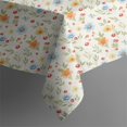 thumbnail image 5 of Pioneer Flower Floral Print Pattern Square Tablecloth, Waterproof Wipeable Spillproof Washable Table Cover for Home Kitchen Party and Daily Decor 60"x60", 5 of 6
