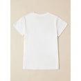 thumbnail image 2 of INAWLY T-Shirt Décontracté à Manches Courtes et Col Rond Imprimé Floral pour Femmes, T-Shirts Graphiques d'Été pour Femmes, 2 of 6