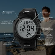 SKMEI Men's Digital Sports Watch Large Face Military Format Waterproof Stopwatch Alarm Wrist Watch