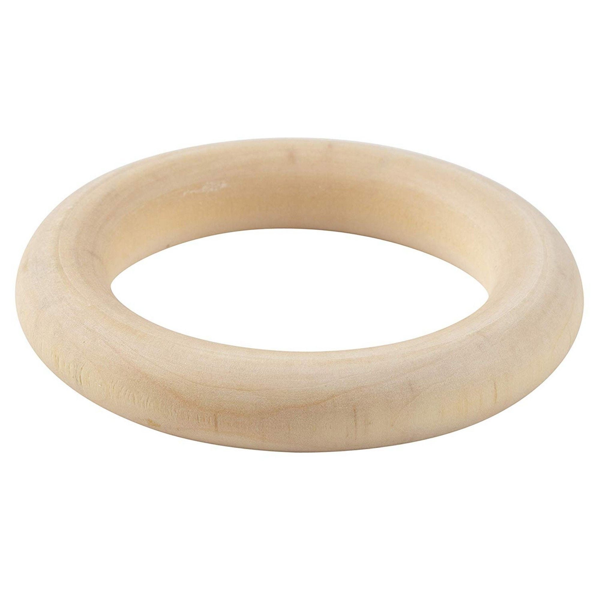 large wooden craft rings
