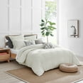 thumbnail image 4 of Levtex Home - Mills Waffle Cream Duvet Cover Set - Full/Queen Duvet Cover + Two Standard Pillow Cases - Cream Waffle Weave - Duvet Cover (90 x 94in.) and Pillow Case (26 x 20in.) - Cotton, 4 of 7
