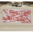 thumbnail image 1 of Monochrome Decorative Rug, Old Grunge Style Abstract Art with Brushstrokes Chaos Image Print, Quality Carpet for Bedroom Dorm and Living Room, 6 Sizes, Coral Blush, by Ambesonne, 1 of 1