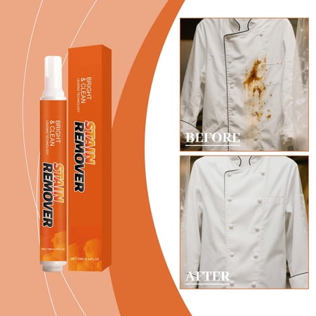 Clothing Stain Remover Pen 10ml – Portable Instant Stain Removal Pen Gentle on Fabrics Formula Quick Cleaning Solution for Laundry and Travel