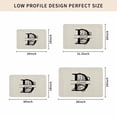 thumbnail image 4 of Letter D Door Mat Indoor Outdoor, Monogram Words Non Slip Welcome Mat with Rubber Backing, Absorbent Fabric Front Door Mats Entryway Rug for Home Patio Entrance 24"x36", 4 of 8
