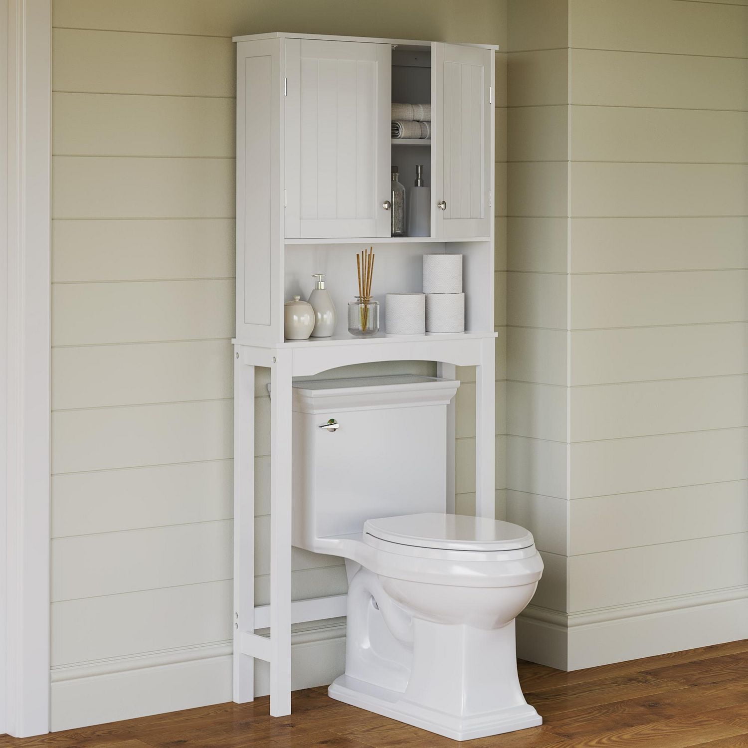 RiverRidge® Home Ashland Collection 27.44-inch W x 64.88-inch H x 7.81-inch D Space Saver in White