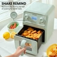 thumbnail image 4 of BUYDEEM F51 Freidora de aire 8 en 1 4.2QT, horno de freidora de aire de encimera retro con ventana visible, recordatorio de batido, control de un toque con pantalla LCD, acogedor verdoso, 4 of 5