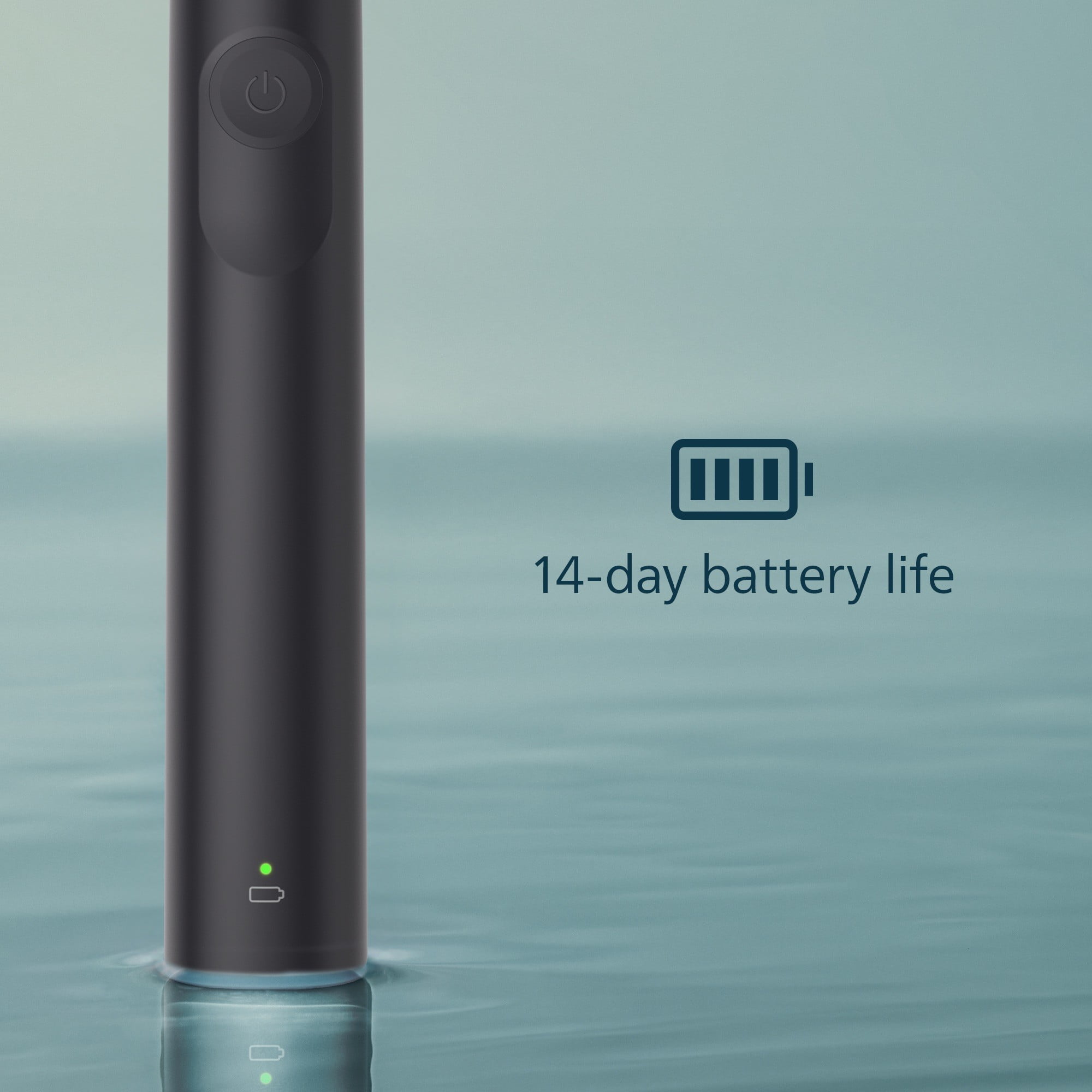 Philips Sonicare 1100 Series Electric Toothbrush - Sonic Toothbrush with Advanced Sonic Technology, Easystart, Smartimer & Quadpacer, Black, Model HX3641/03