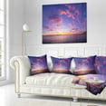 thumbnail image 2 of Designart Composition of Nature Beautiful Seascape - Modern Landscape Printed Throw Pillow - 16x16, 2 of 4
