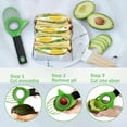 thumbnail image 3 of Avocado Slicer, 3 in 1 Avocado Tool , Avocado Cutter with Grip Handle , Multifunctional Avocado Knife, Works as Pitter and Cutter Suitable for Fruit, 3 of 6