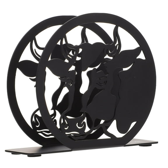 Greenadscape Cow Shaped Iron Napkin Holder for Kitchen and Restaurant 1Pc