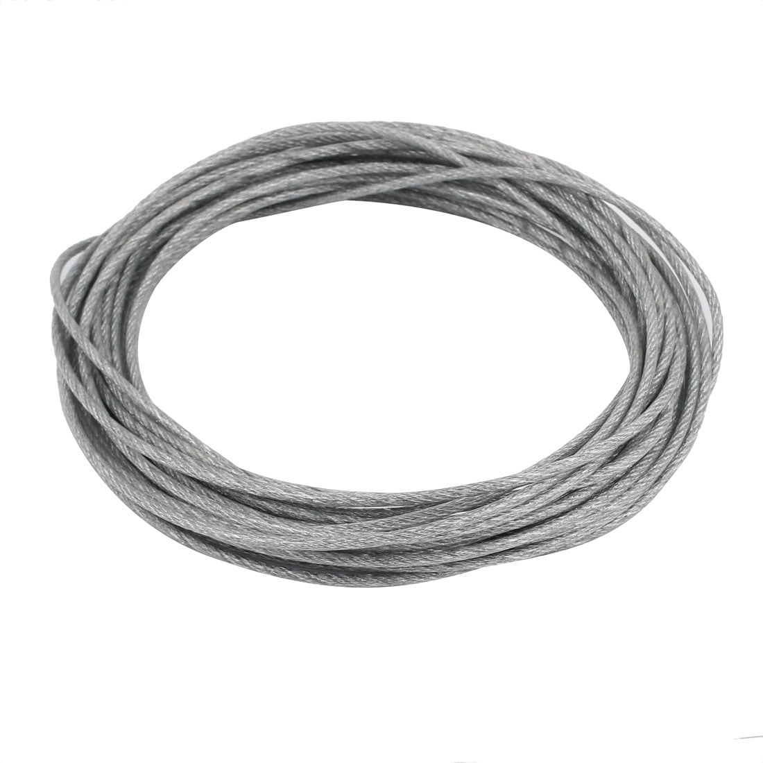 10M Length 3mm Diameter Plastic Coated Flexible Steel Wire Cable Rope