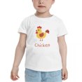 thumbnail image 2 of Cartoon Chicken Funny Toddler T Shirts for Boys Girls (White, Youth S), 2 of 5