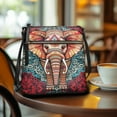 thumbnail image 3 of LedBack Boho Elephant Leather Crossbody Satchel Bags for Women Lady, Medium Size Hobo Bag Shoulder Handbag Sling Messenger Purse Cross Body Handbag for Party Travel, Red, 3 of 7