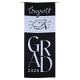 thumbnail image 2 of Congrats Grad 2026 Door Sign, Black and White, Graduation by Way To Celebrate, 2 of 2