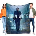 thumbnail image 1 of John Wick anti-pilling, suave, ligera, esponjosa y acogedora de lujo para hogar y cocina – Perfecta para niños y adultos,130X150cm, 1 of 6