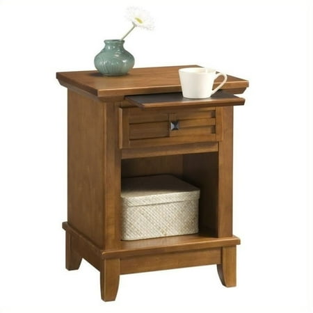 Cottage Bedroom Collection - Hawthorne Collections 1 Drawer Nightstand in Cottage Oak