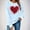 Light Blue, variant on FDGIU Women's Valentine's Day Sweatshirt - Cute Red Graphic Pullover, Warm & Soft Comfy Holiday Gift