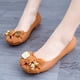 thumbnail image 5 of Sandalias de mujer de color sólido, planas, de moda, con hebilla y lazo, sandalias informales de verano con punta redonda, 5 of 6