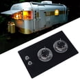 thumbnail image 1 of Réchaud à Gaz Marin, Réchaud Double en Verre Trempé pour Bateau Caravane RV, 1 of 7