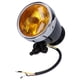 thumbnail image 2 of Faro Retro de motocicleta de 12V y 4 pulgadas, carcasa redonda negra, lente amarilla, Universal para todas las motos antiguas, 2 of 8