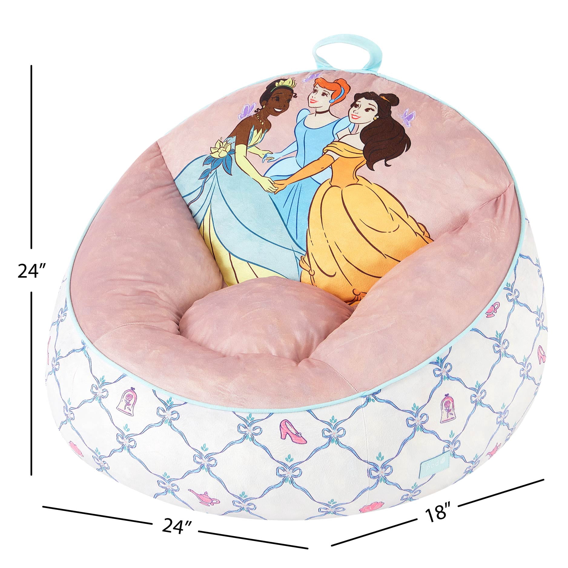 Disney Princess Kids' Compressed Foam Bean Bag Chair