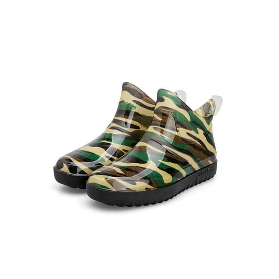 SIMANLAN Women's Garden Shoes Slip Resistant Waterproof Booties Lightweight Rain Boots Ladies Comfort Work Shoe Womens Wide-Calf Rainboot Camouflage Green 7