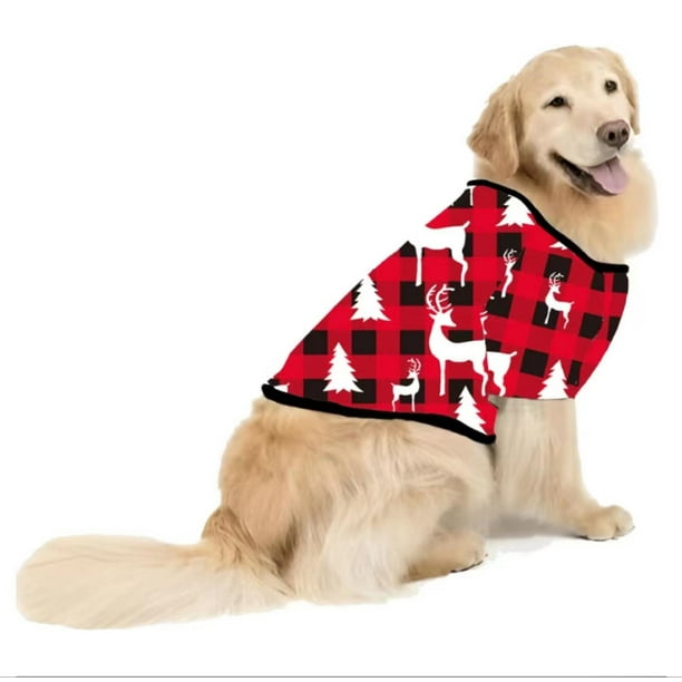 Winter Savings Clearance PEZHADA Family Christmas Pjs Matching Sets With Dog Christmas Fashion Cute Dog Plaid Lattice Print Pet Clothes Family Parent child Wear Dog White Walmart