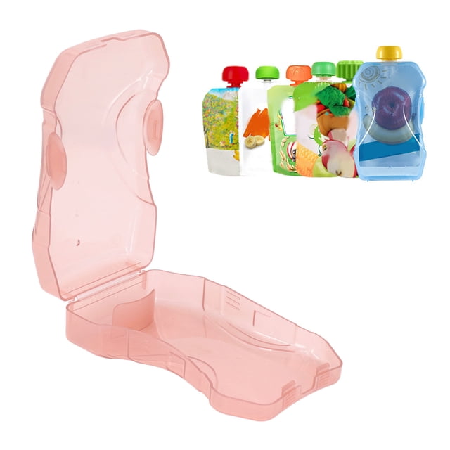 Soporte Para Jugo, Soporte Ligero Y Seguro Para Bolsa De Comida A Prueba De Apretar, Tamaño Compacto Para Cenar Para Niños Pequeños