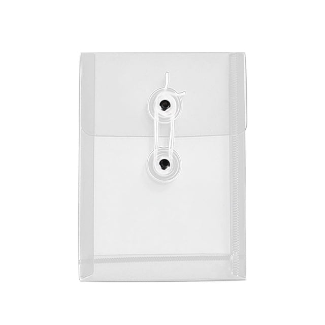 Ohmyroo A6 Transparent File Bag with Wires Wound for Home Office Use Three-Dimensional Document Archive Bag Needs
