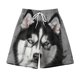 thumbnail image 1 of Pantalones Cortos para Hombre de Cintura Elástica con Bolsillos Pantalones de Playa de Impresión Casual, Poliéster Ligero de Moda para la Primavera Verano Al Aire Libre Y el Uso Diario, 1 of 5
