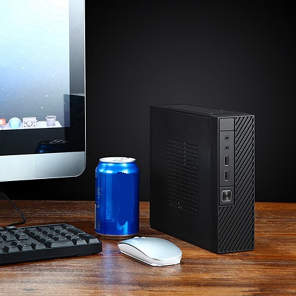 1 Set ITX Computer Case M06 Mini Desktop Case & 1 Pcs DC ATX PSU -BOX 12V 160W ATX Switch PSU 24Pin