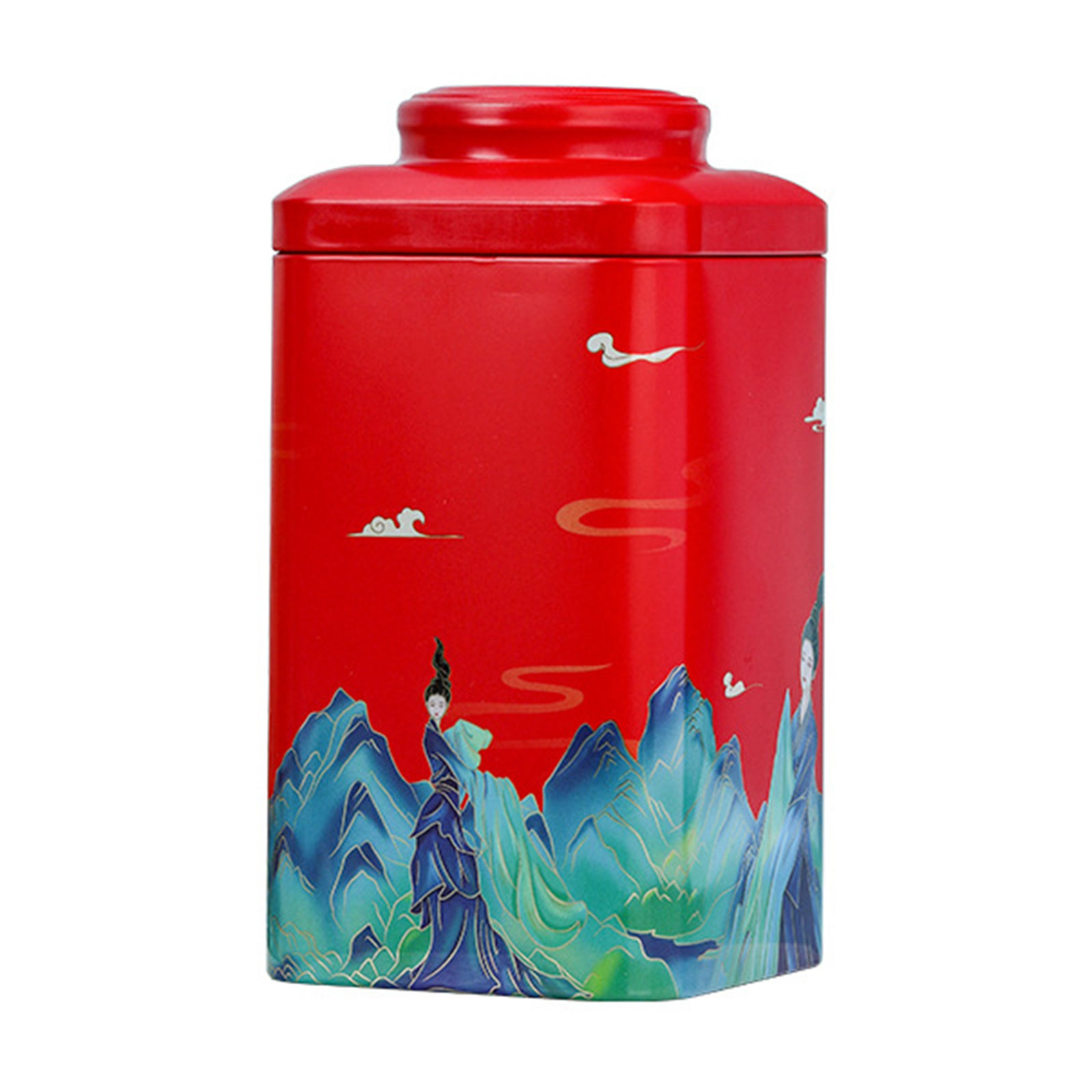 Retro Tea Containers Small Storage Tins With Lids Metal Cookie Box