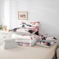 thumbnail image 6 of Castle Fairy Japanese Style Twin Bedding Sets,Oriental Ukiyoe Sakura Bedding Comforter Set, 6 of 8