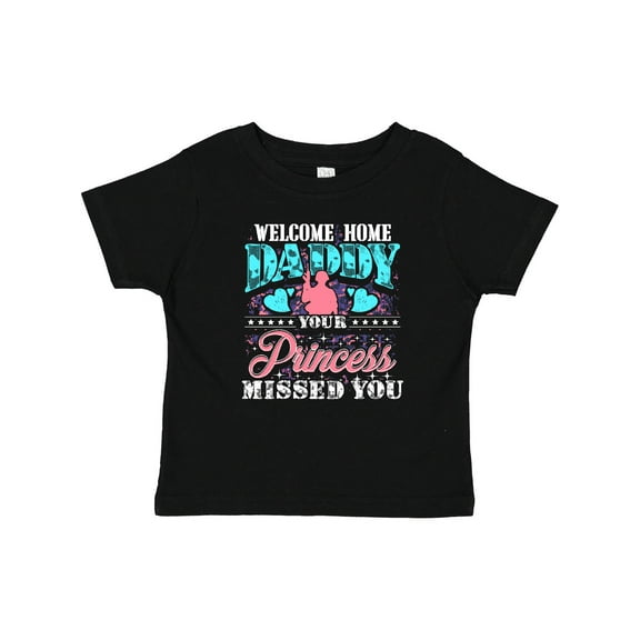 Inktastic Military Daughter Welcome Home Daddy Girls Baby T-Shirt