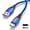Blue, variant on Lerpwige 5A USB Micro Cable For Mobile Phones Charging Wire Data Cable Green LED Light