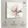 thumbnail image 2 of Faded Blush Rose Floral Fine Wall Art Canvas Wall Art by Art Remedy, Gallery Wrapped, 16" x 16", 2 of 7