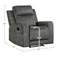 thumbnail image 5 of Lexicon Yates Microfiber Reclining Chair in Brownish gray, 5 of 5