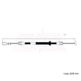 thumbnail image 2 of Cable Chicote Liberador De Cofre CAHSA Cable Chicote Acelerador, 2 of 6