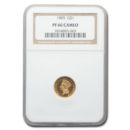 1885 $1 Indian Head Gold PF-66 Cameo NGC