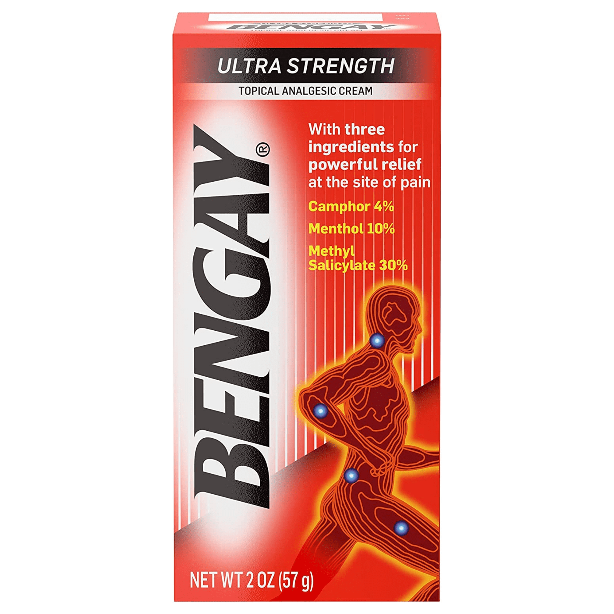 Ultra Strength Bengay Topical Back Pain Relief Cream 226g /Cura Heat Pain  Relief