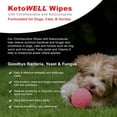 thumbnail image 3 of KetoWELL Topical Wipes with Ketoconazole for Dogs & Cats Pet Wipes - 50 Count, 3 of 6