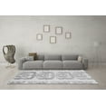 thumbnail image 3 of Ahgly Company Indoor Square Abstract Gray Modern Area Rugs, 8' Square, 3 of 4