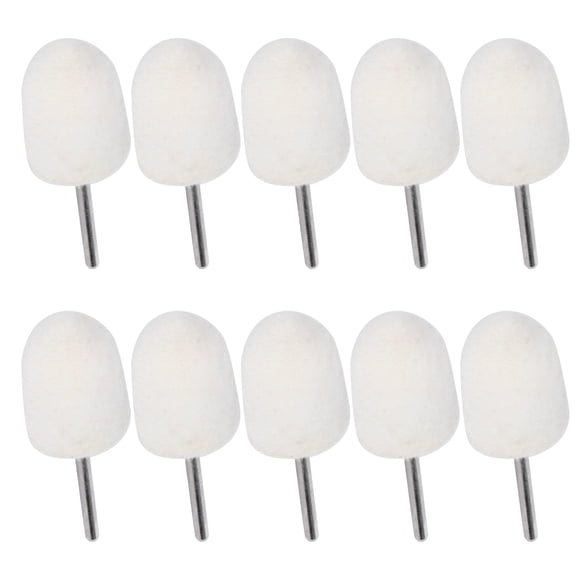 Amoladora de joyas, 10 piezas, 0,6 pulgadas, cabezal de pulido de lana para pulir joyas, claridad notable