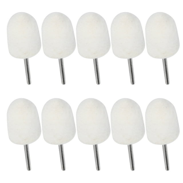 Buffing Head, Durable 10Pcs 0.6In Wool Grinding Head Easy To Carry And Store, Easy To Operate, Grinding Wheel, For Electronics Various Molds