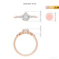 thumbnail image 4 of ANGARA Lab Grown Pear-Shaped Diamond Engagement Ring for Women in 14K Rose Gold (Size-7x5mm| Color-F-G| Clarity-VS) | April Birthstone, Anniversary, Jewelry Gift for Women | Lab-Grown Diamond Ring, 4 of 7