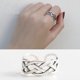 thumbnail image 3 of 925 Sterling Silver Adjustable Ring Love Knot Braided Vintage Antique Rings Open Band for Women Girls Men, 3 of 5