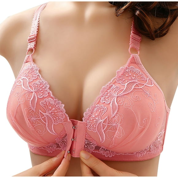 Fuwddey Soutiens-gorge à Fermeture avant pour Femmes, Brassière Post-Chirurgie Sans Armature, Confort, Sans Fil, Fermeture à Pression, Soutien-Gorge de Tous les Jours, Sommeil, Corset à Boucle avant