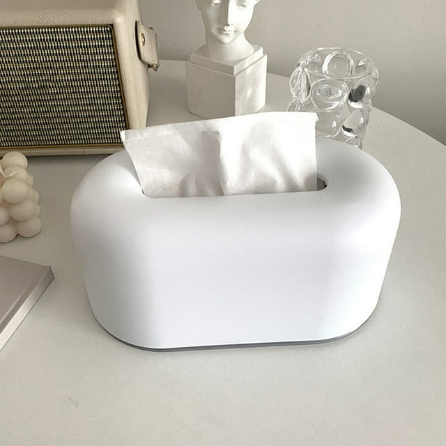 Fiudx Caja de Pañuelos, Soporte con Diseño Creativo de Tostadora, Dispensador de Pañuelos de Plástico Duradero, Fácil Acceso, Apertura Amplia, Ideal para Oficina En Casa, Regalo Único, Elegante Decor