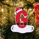 thumbnail image 3 of 26 adornos navideños de madera roja con letras | Colgantes del alfabeto para decorar el árbol de Navidad | Incluye letras de la A a la Z para personalizar el nombre, 3 of 3